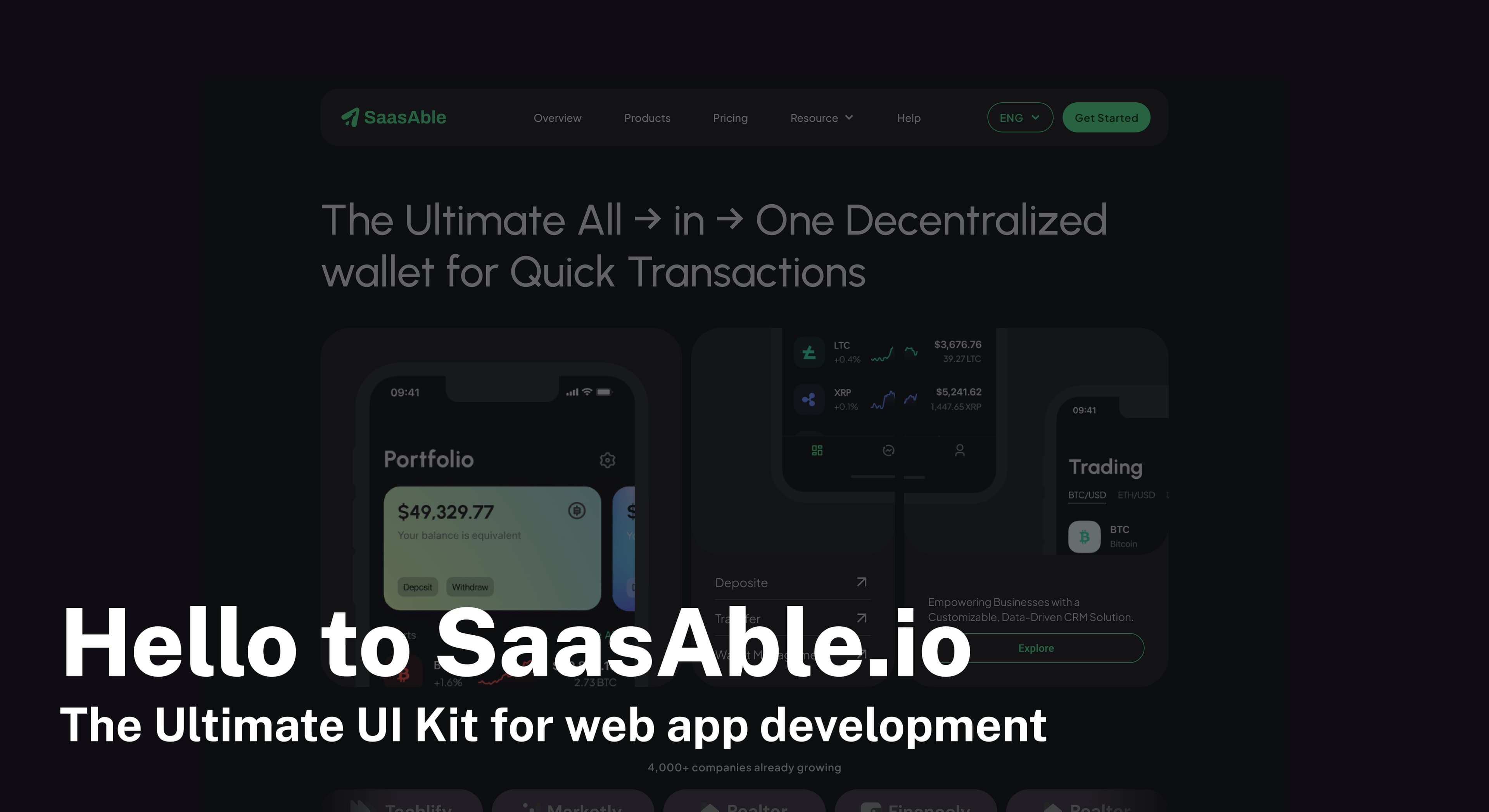 Say Hello to SaasAble: The Ultimate UI Kit for Web App Development